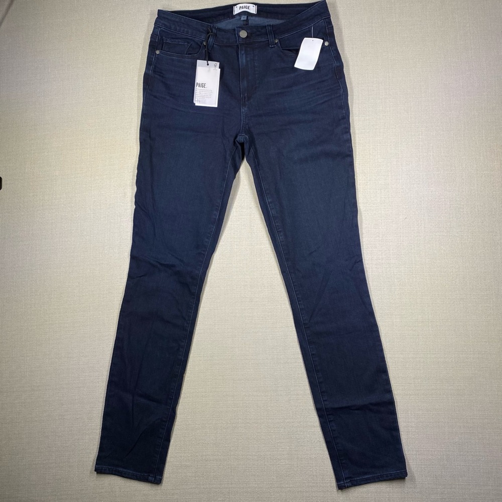 Paige Women Skyline Skinny Azaria Dark Indigo Mid-Rise Denim Jeans Size 31 NWT